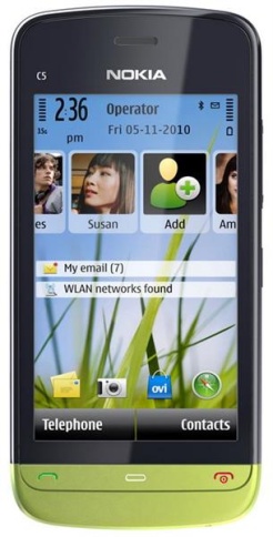 Nokia C5-03 Lime Green фото 1